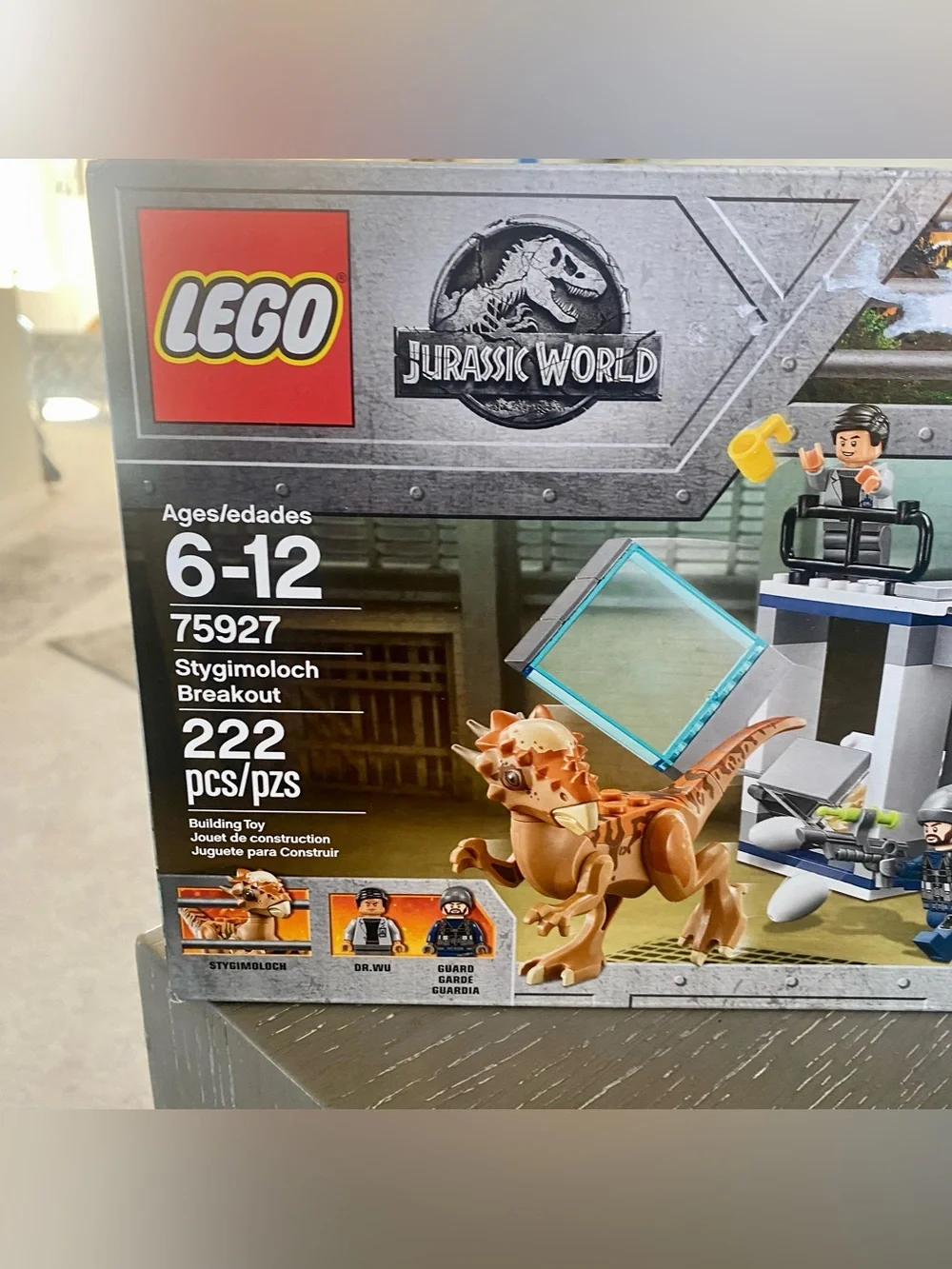 Lego Jurassic World Stygimoloch Breakout Playset - Blue, Gray, Tan